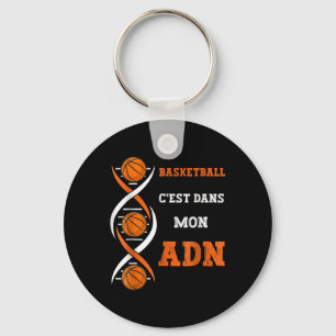 Fun Basketball Its In My Dna Basketball Keychain