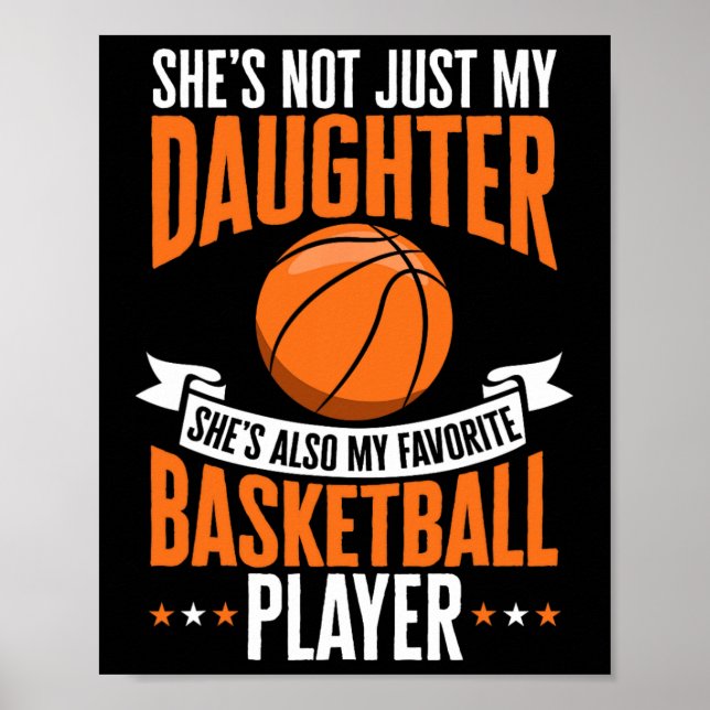 Fun Basketball Parent She's My Favourite Basketbal Poster (Front)