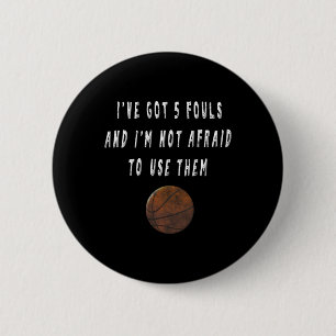 Fun Basketball Player Trash Talking Tees Coach Gi 2 Inch Round Button