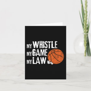 Fun Basketball Ref Hoops - Basketball Referee 1 Card