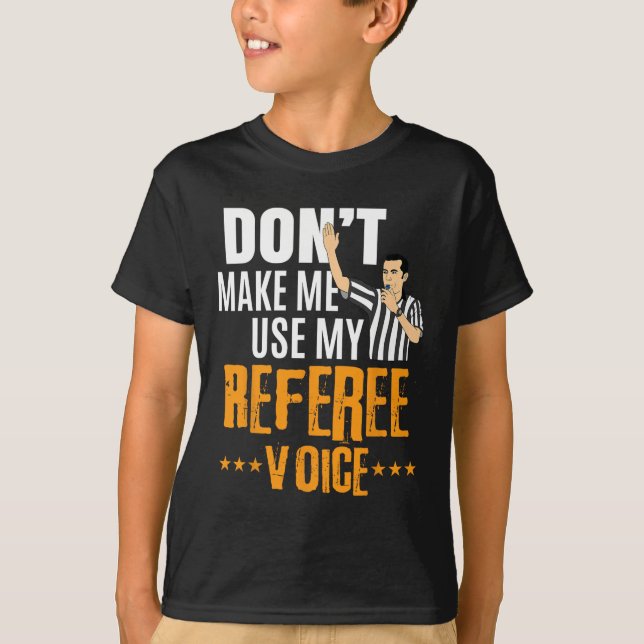Fun Basketball Ref Hoops - Basketball Referee  T-Shirt (Front)