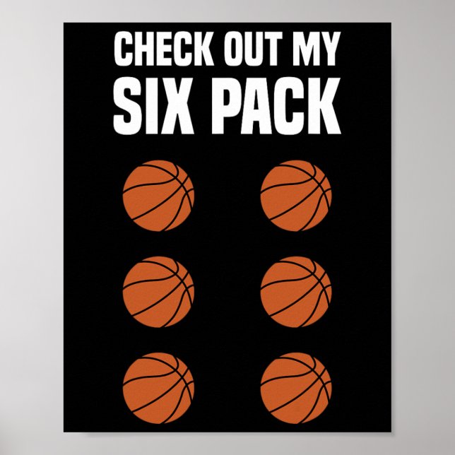 Fun Basketball  Six Pack Basketball Player  Poster (Front)