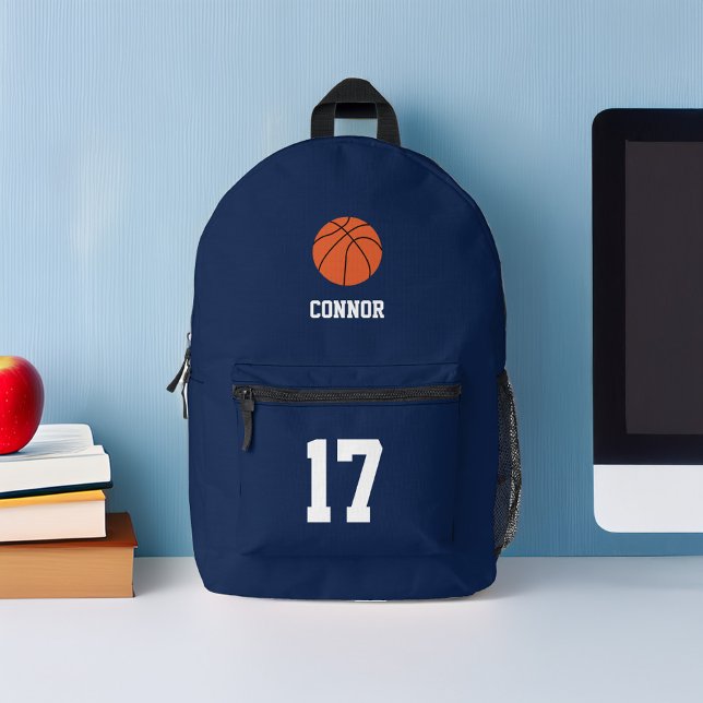 Fun Basketball Themed Customized  Printed Backpack (Creator Uploaded)