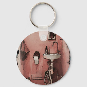 Fun Bathroom Keychain