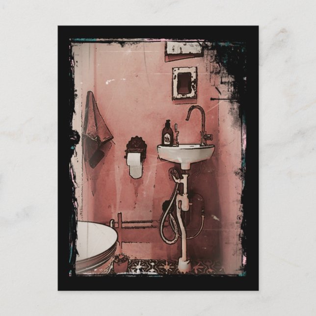 Fun Bathroom Postcard (Front)