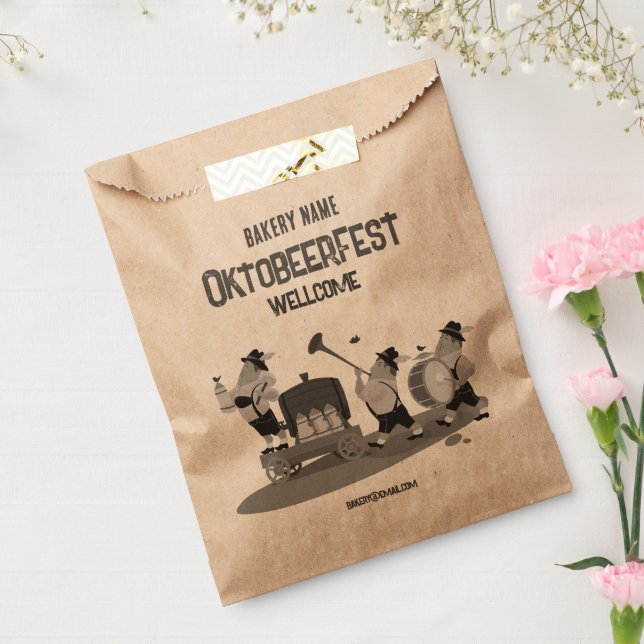 fun Bavarian Musician invite to Oktoberf Favour Favour Bag (Sealed)