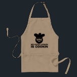 Fun BBQ apron for men | Mr good lookin is cookin<br><div class="desc">Fun BBQ apron for men | Mr good lookin is cookin. Cool chef with beard, cook's hat and sunglasses. Cute barbeque gift idea for dads uncles grandpas etc.</div>