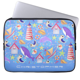 Fun Beach Blue Electronics Sac