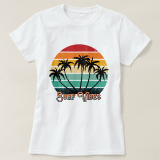 Fun beach surf vibes word art T-Shirt