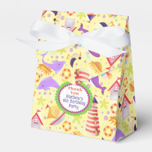 Fun Beach Yellow Favour Box