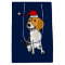Fun Beagle in Santa Hat Christmas Gift Bag