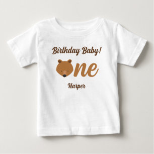 Fun Bear First Birthday Baby T-Shirt