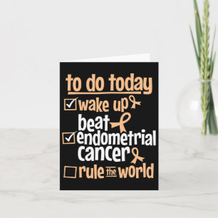 Fun Beat Endometrial Cancer Rule The World - Survi Card