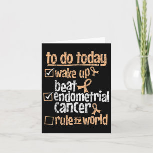 Fun Beat Endometrial Cancer Rule The World Survivo Card