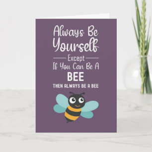 Fun Bee Lover Cards Insect Bees Garden Sunflower