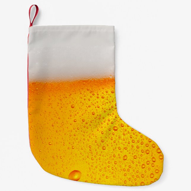  Fun Beer Brewery drinking happy hour Party Small Christmas Stocking (Front)
