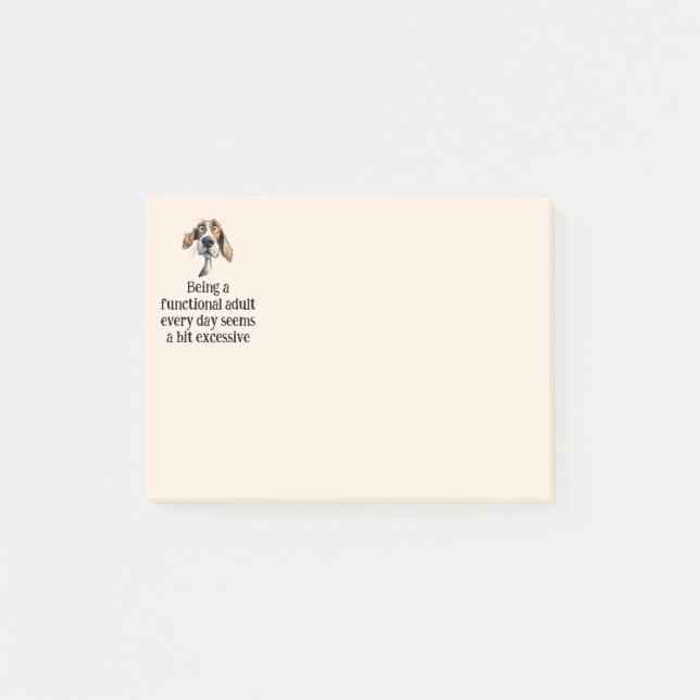 Fun Being Functional Adult Every Day Quote Post-it Notes (Front)