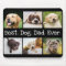 Fun Best Dog Dad Ever 6 Photo Collage Black White
