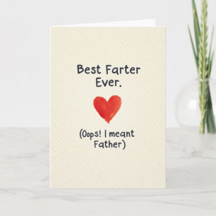 Fun Best Farter Ever Card