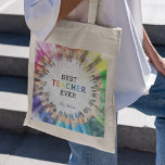 Fun Best Teacher Ever Teachers Appreciation Gift Tote Bag<br><div class="desc">Cool and colourful ‘best teacher ever’ tote bag. Featuring a watercolor image of colouring pencils the text 'BEST TEACHER EVER' and their name. A great way to say thank you for all their hard work over the academic year.</div>
