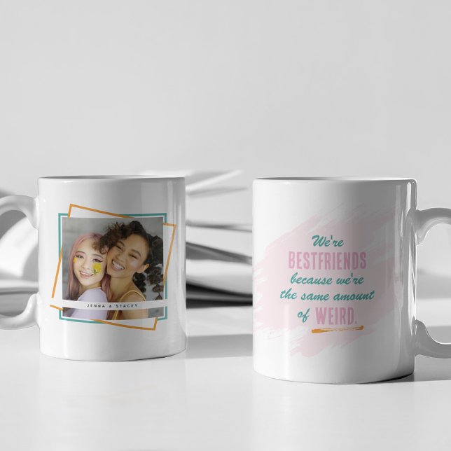 Fun Bestfriends Photo Keepsake Gift Coffee Mug (Creator Uploaded)