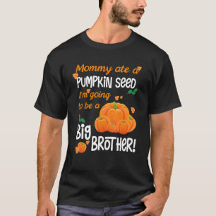 Fun Big Brother Autumn Fall Pregnancy Announcement T-Shirt
