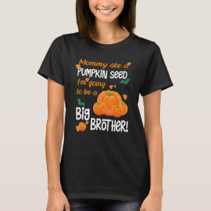 Fun Big Brother Autumn Fall Pregnancy Announcement T-Shirt