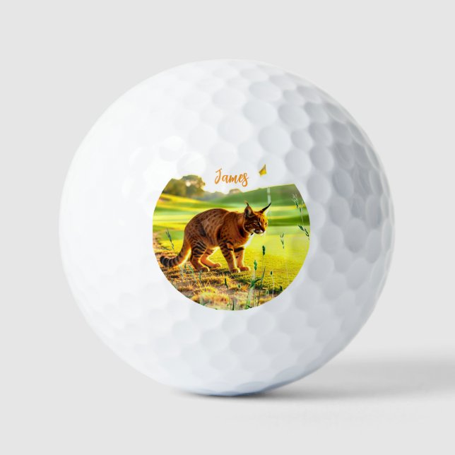 Fun Big Cat Golf Balls (Front)