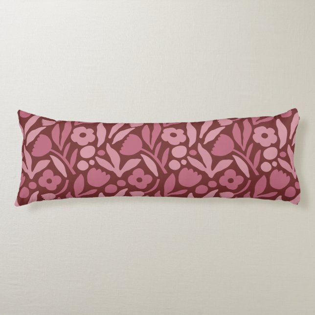 Fun Big Flower Bold Colour Body Pillow (Front)