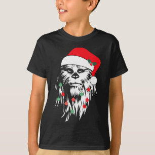 Fun Bigfoot Face Santa Hat Cute Xmas Christmas T-Shirt