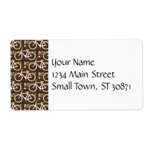 Fun Bike Route Fixie Bike Cyclist Pattern