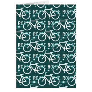 Fun Bike Route Fixie Bike Cyclist Pattern