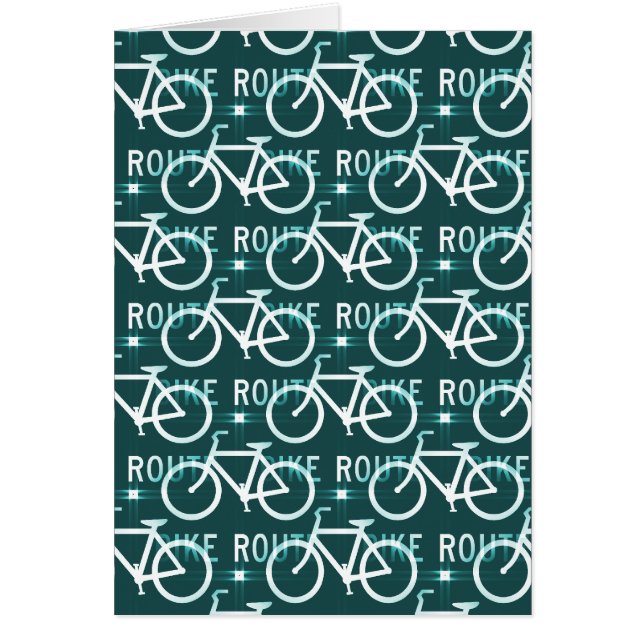 Fun Bike Route Fixie Bike Cyclist Pattern (Front)