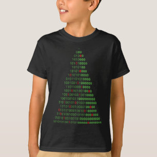 Fun Binary Christmas Tree Computer Programmers And T-Shirt