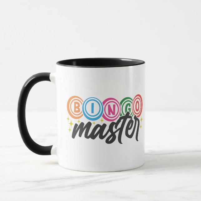 Fun Bingo Master word art  Mug (Left)