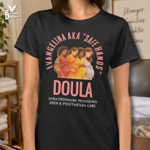Fun Birth Postpartum Care Personalized Doula T-Shirt