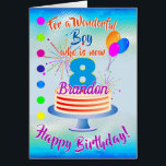 FUN BIRTHDAY BOY - BLUE / BLUE PERSONALIZED<br><div class="desc">Some moments we cherish forever. Make it memorable,  make it fun.</div>