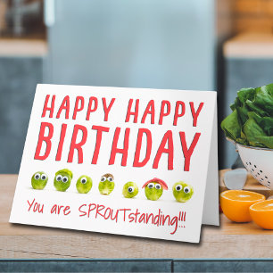 Fun Birthday Card From Friends Humour Vegetables