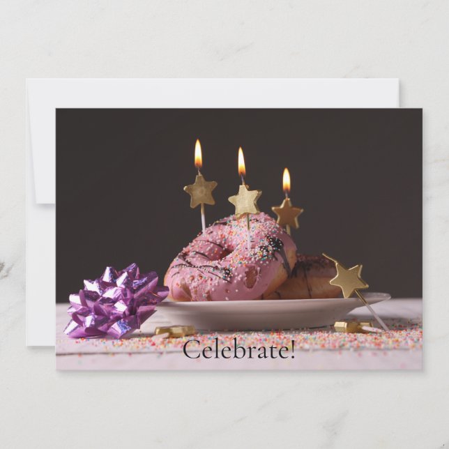 Fun Birthday Celebration Carte Plat (Devant)