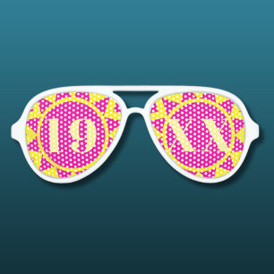 Fun birthday party sunglasses pink