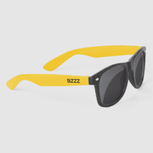 Fun black and yellow 100% UV sunglasses for summer