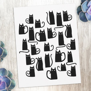 Fun Black Cat Card