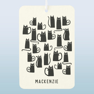 Fun Black Cat Personalized Air Freshener