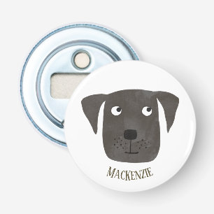 Fun Black Labrador Retriever Dog Personalized Bottle Opener