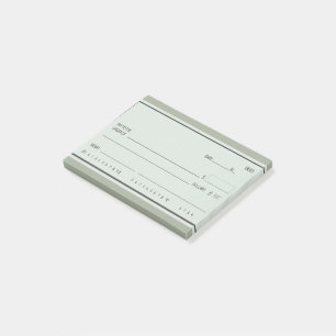 Fun "Blank Rain Checks" Post-it Notes