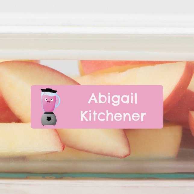 Fun blender kitchen appliance cartoon personalized (Affixed)
