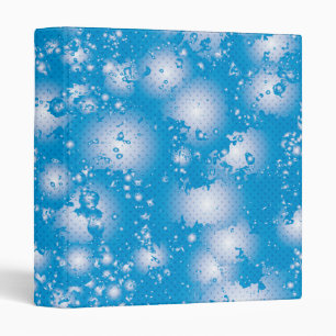 Fun BLUE Abstract Ink Super Splash pattern Binder