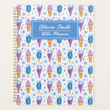 Fun Blue et violet neige et glace crème