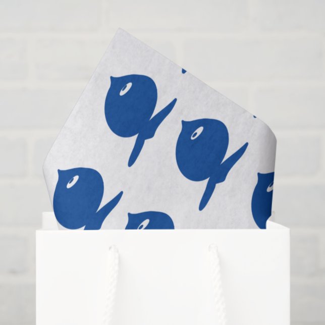 Fun Blue Fish Tissue Paper (Gift Bag)