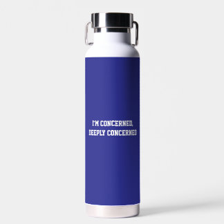 Fun Blue sarcastic Quote Teachers Water Bottle